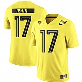 Oregon Ducks 17 Mike Irwin Yellow Nike College Football Jersey Dzhi,baseball caps,new era cap wholesale,wholesale hats